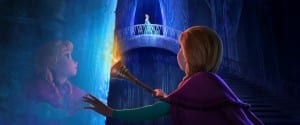 Anna finds Elsa in this still from Disney's FROZEN (Copyright Disney Enterprises, Inc.)
