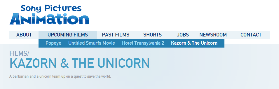 kazorn-the-unicorn-sony-website