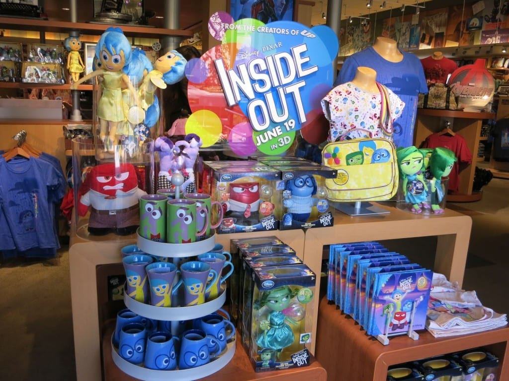 Inside Out merchandise. (c) Susan's Disney Family
