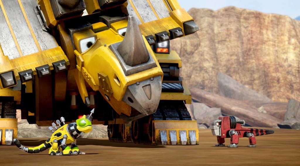 Dozer with Revvit the Reptool and another Reptool. (c) DreamWorks Animation