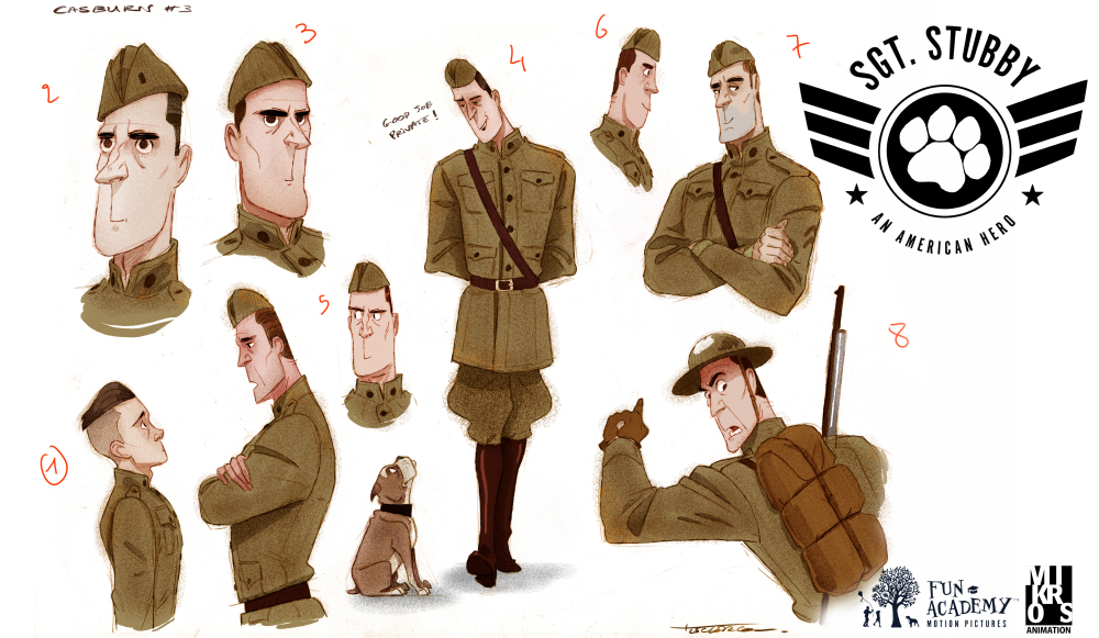 Concept Art for Sgt. Stubby: An American Hero