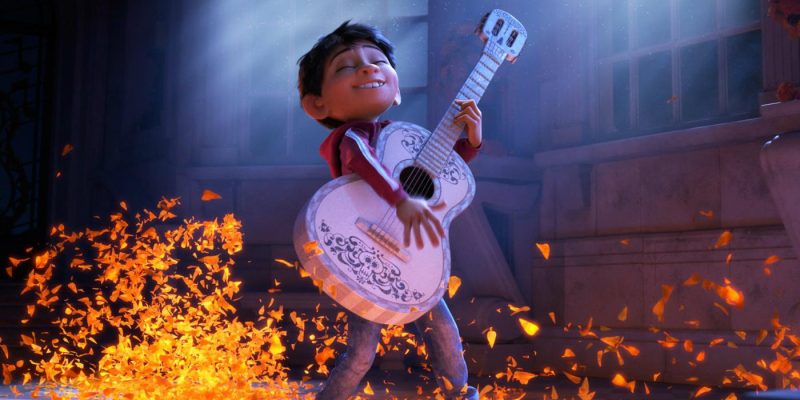 Miguel playing guitar in 'Coco'