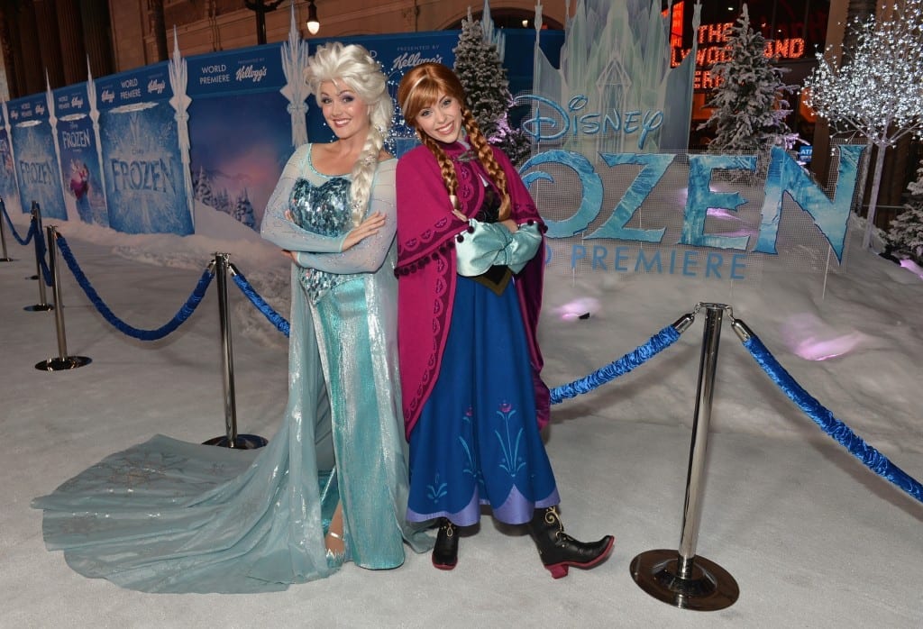 The World Premiere Of Walt Disney Animation Studios' "Frozen" - anna elsa