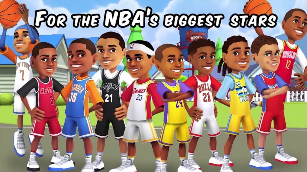 Here are some of the kid versions of NBA players that you could choose from in the most recent game in the franchise.