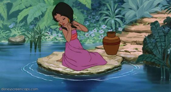 jungle book girl with water