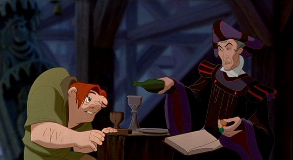The Hunchback of Notre Dame Disney Quasimodo and Judge Frollo