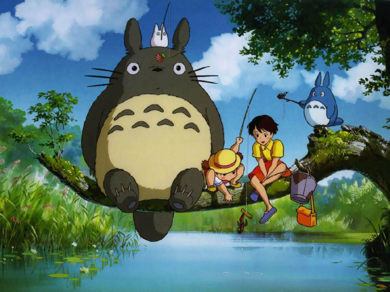 Movie still from Studio Ghibli's My Neighbor Totoro