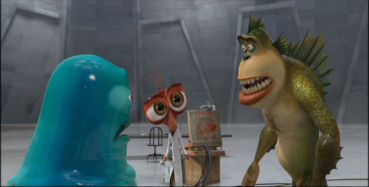 Monsters vs. Aliens - B.O.B., Dr. ****roach, and The Missing Link