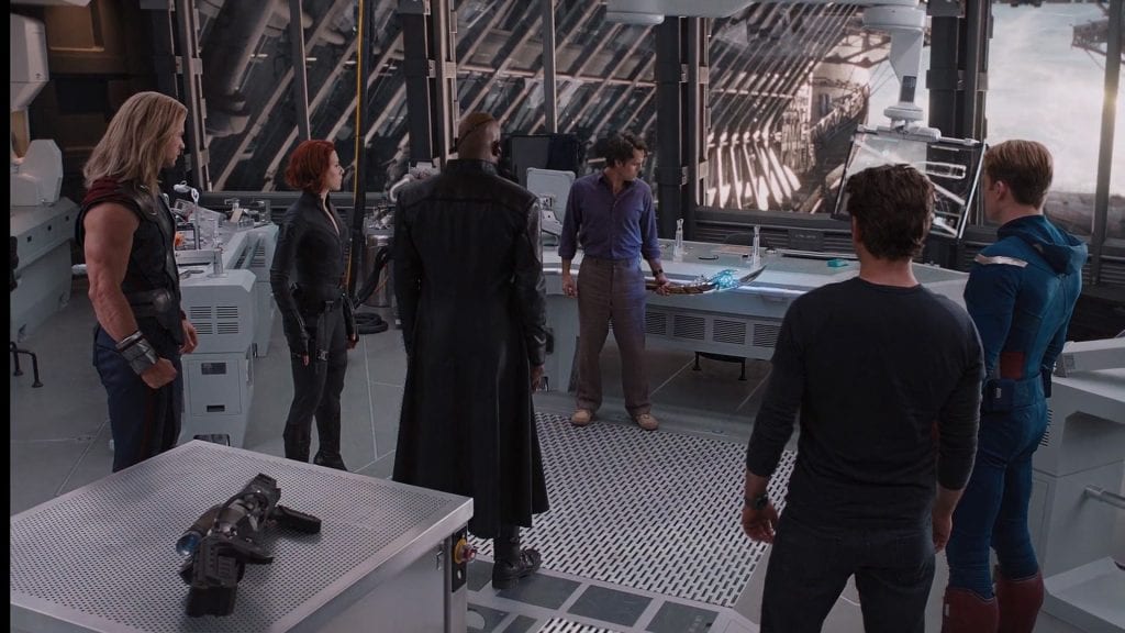 The Avengers aboard the Helicarrier