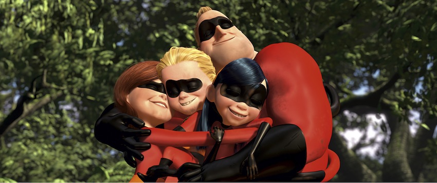 The Incredibles family hug